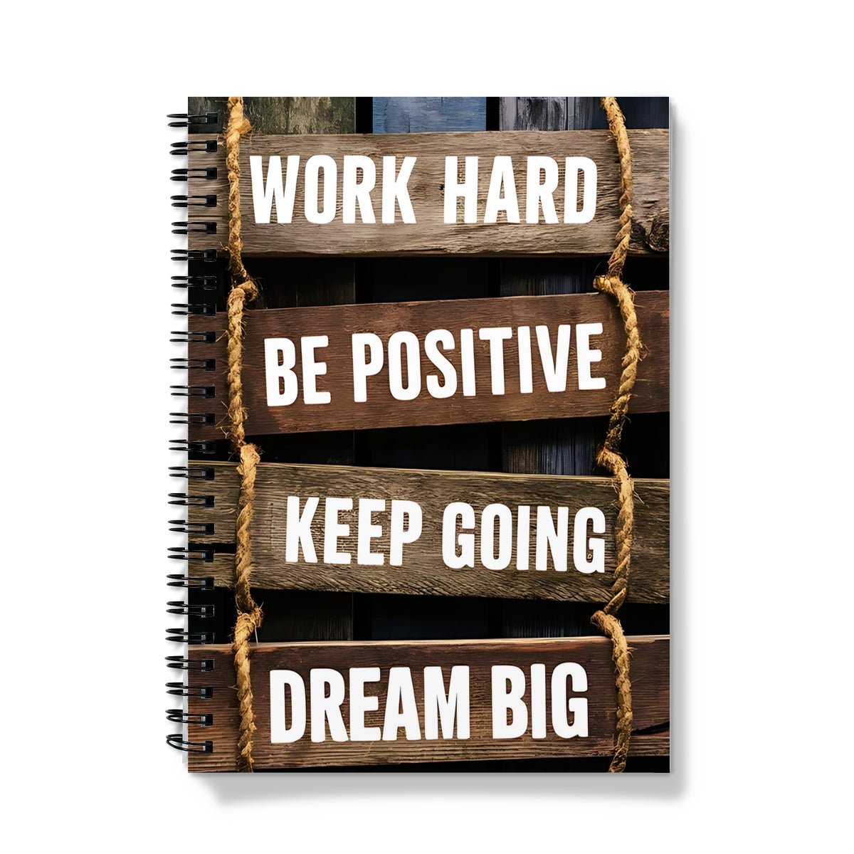 Work Hard Motivational Quotes Notebook